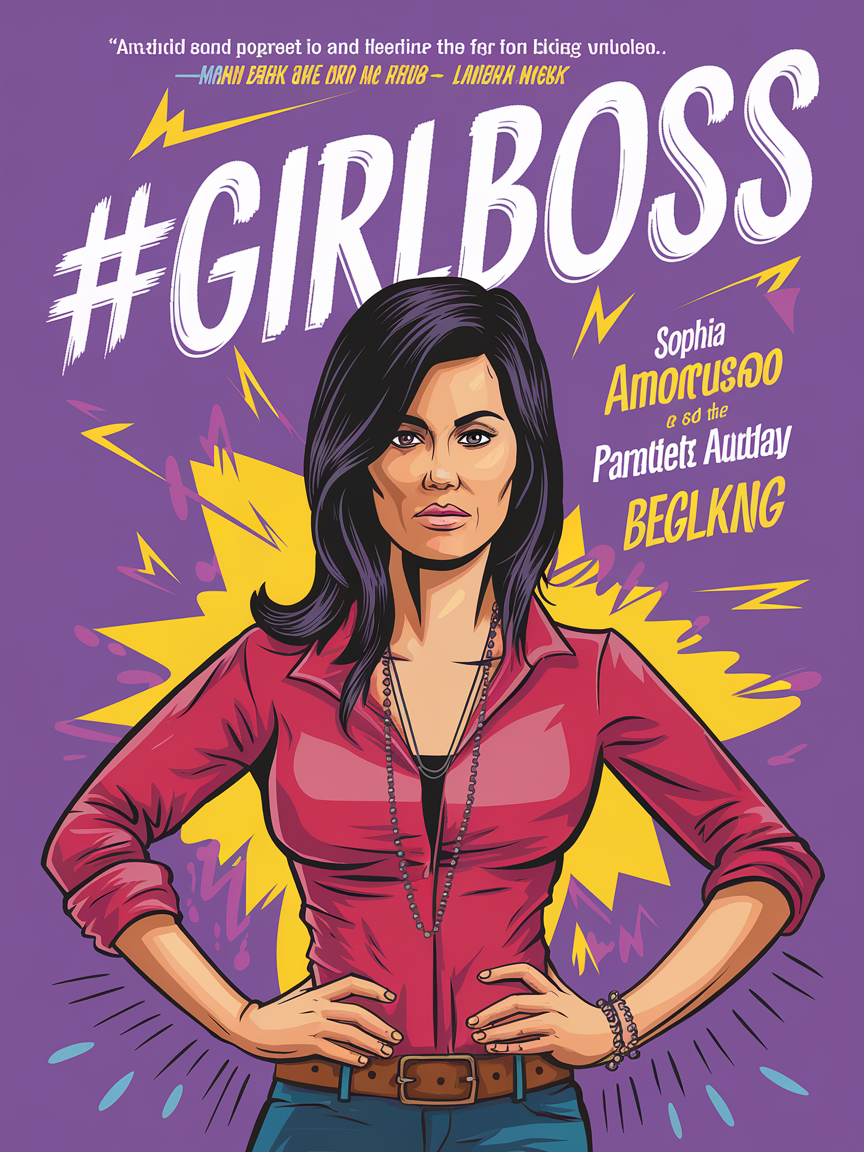 Couverture du livre #GIRLBOSS illustrant l'esprit audacieux.