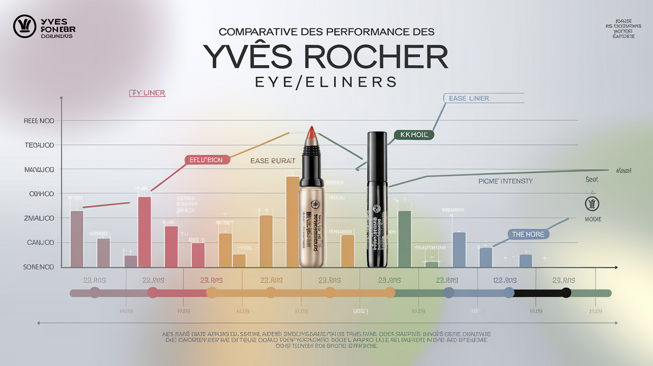 Graphique des performances des eye liners Yves Rocher