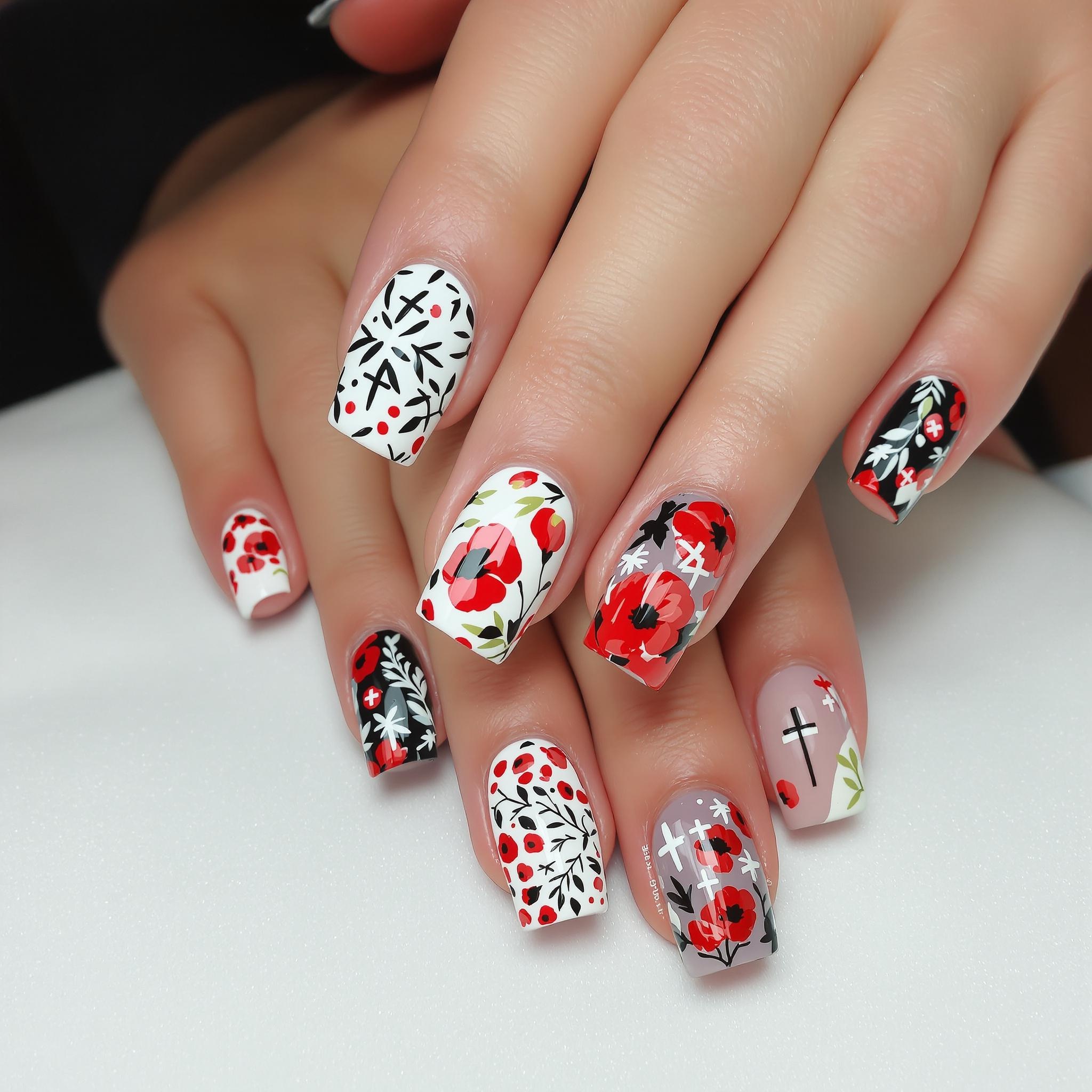 Inspiration pour le nail art Poppy